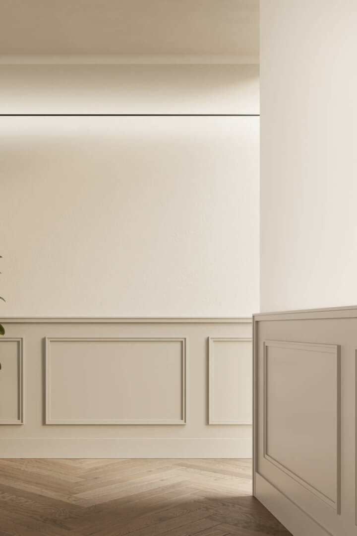 Boiserie Living pannello liscio NCS 5005 Y50R Boiserie Living pannello liscio NCS 5005 Y50R