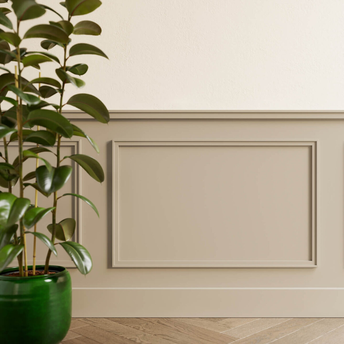 Boiserie Living pannello liscio NCS 5005 Y50R