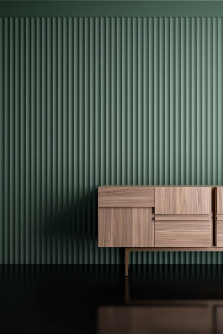 Boiserie Groove NCS 6010-G10Y Boiserie VERTICAL Groove NCS 6010-G10Y