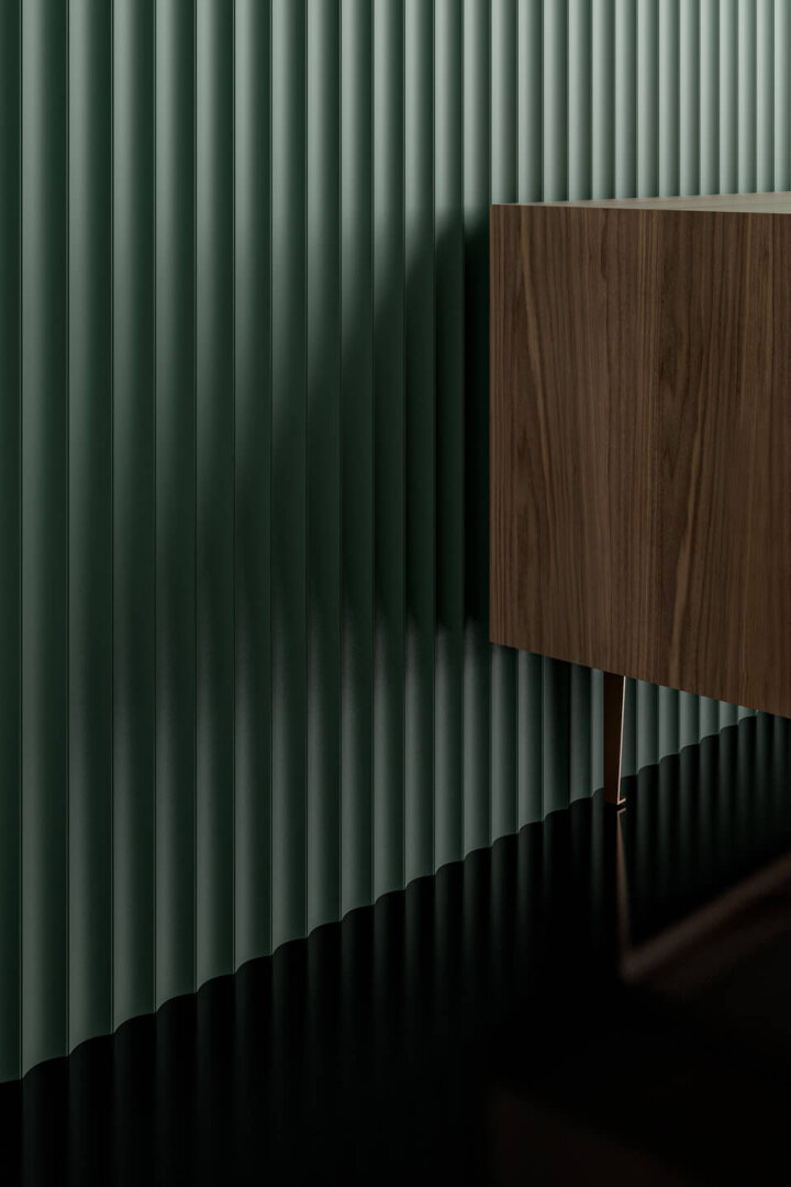 Boiserie Groove NCS 6010-G10Y Boiserie VERTICAL Groove NCS 6010-G10Y