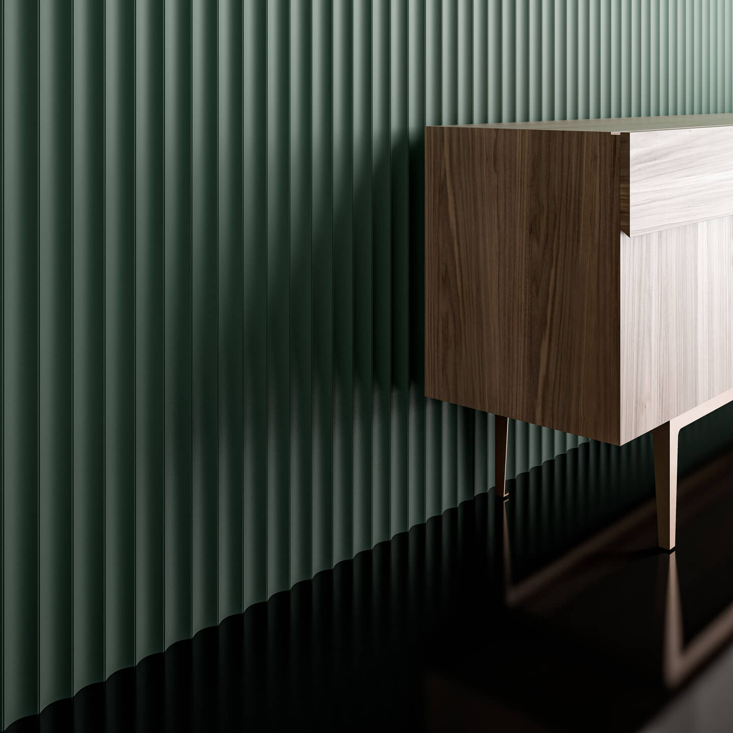 Boiserie VERTICAL Groove NCS 6010-G10Y