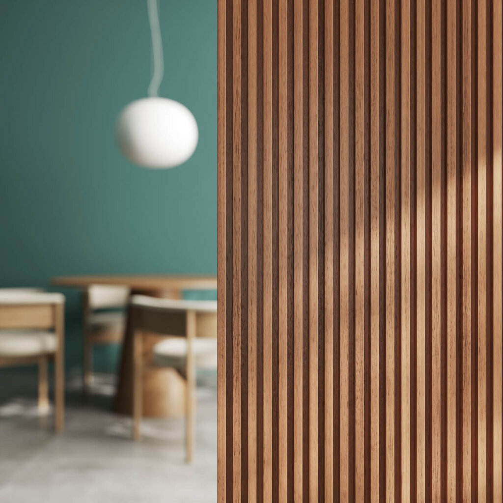 Boiserie VERTICAL Millerighe Teak