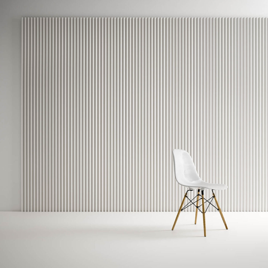 Boiserie VERTICAL Modulor bianca