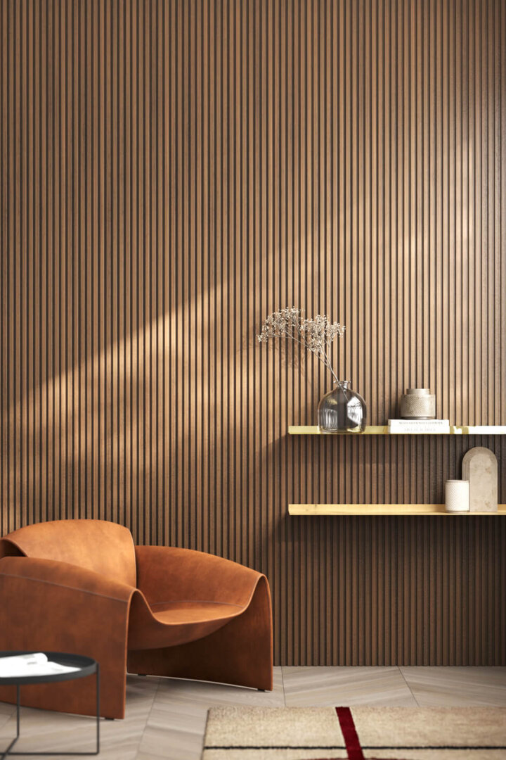 Boiserie Quadra 18 Noce chiaro Boiserie VERTICAL Quadra 18 Noce chiaro