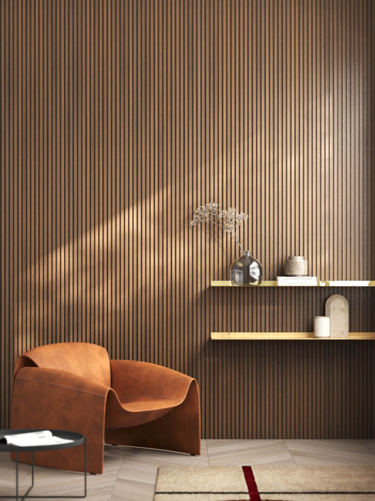 Boiserie VERTICAL Quadra 18 Noce chiaro