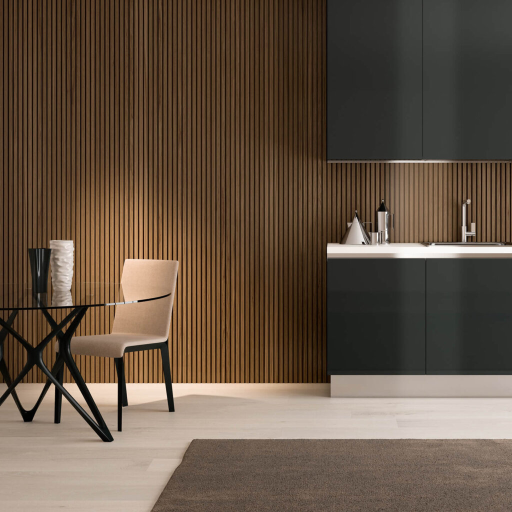 Boiserie VERTICAL Quadra 23 Noce chiaro