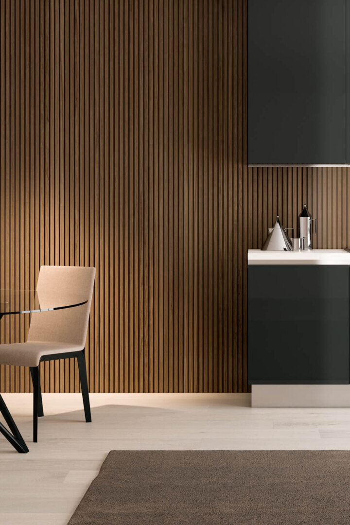 Boiserie Quadra 23 Noce chiaro Boiserie VERTICAL Quadra 23 Noce chiaro